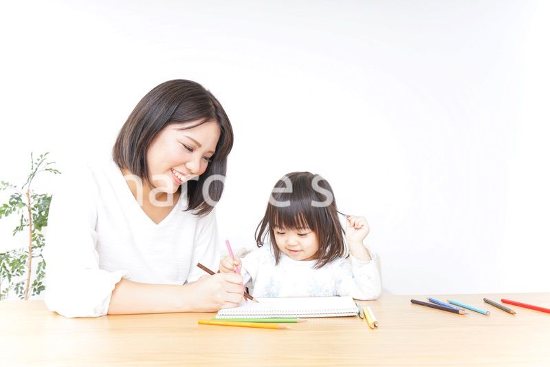 お絵かき 親子 子供