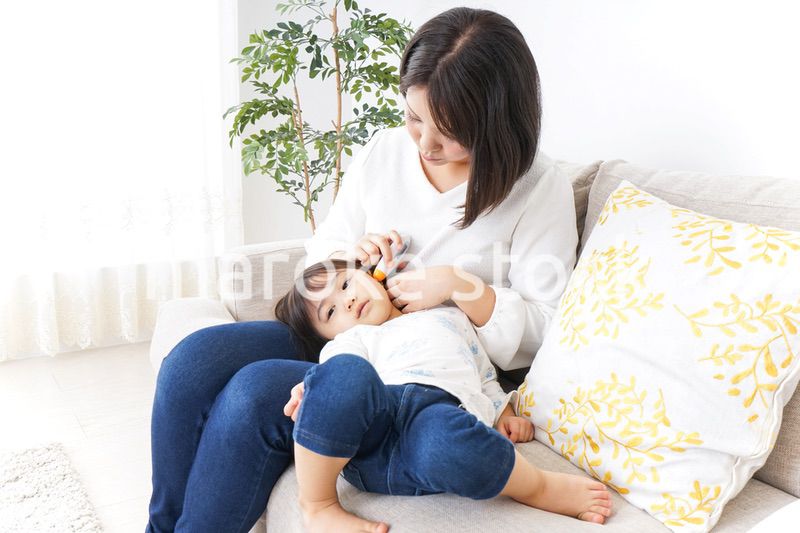 体調不良の子供