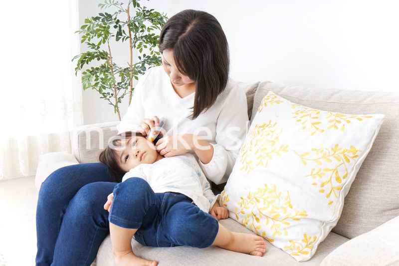 体調不良の子供