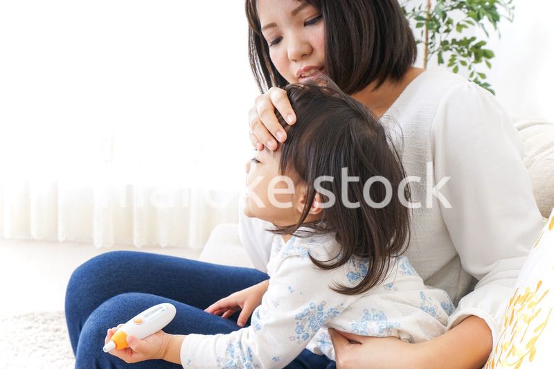 体調不良の子供