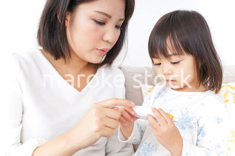 体調不良の子供