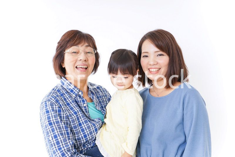祖母母子供の三世代