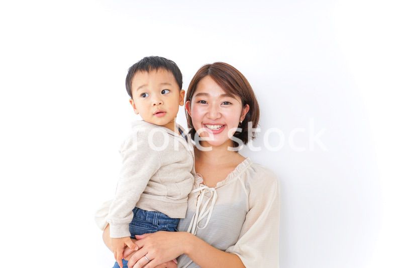 男の子とお母さん