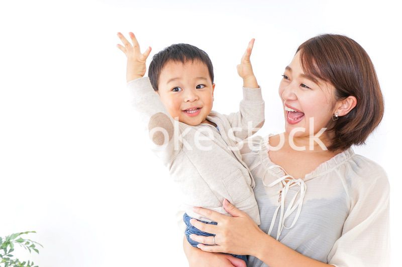 男の子とお母さん