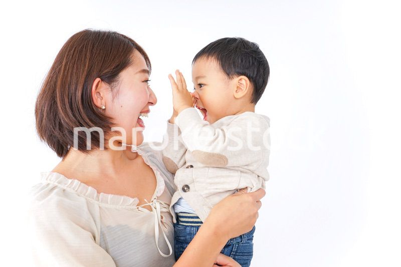 男の子とお母さん