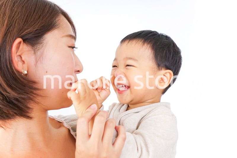 男の子とお母さん