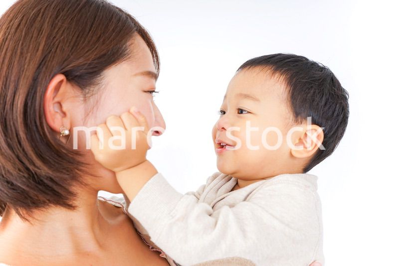 男の子とお母さん