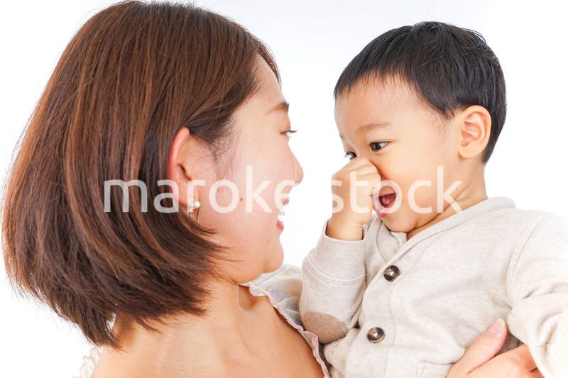 男の子とお母さん