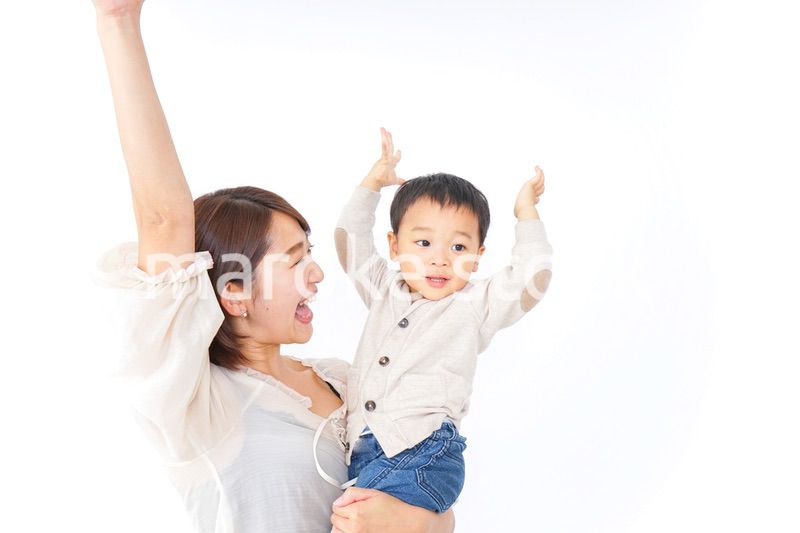 男の子とお母さん