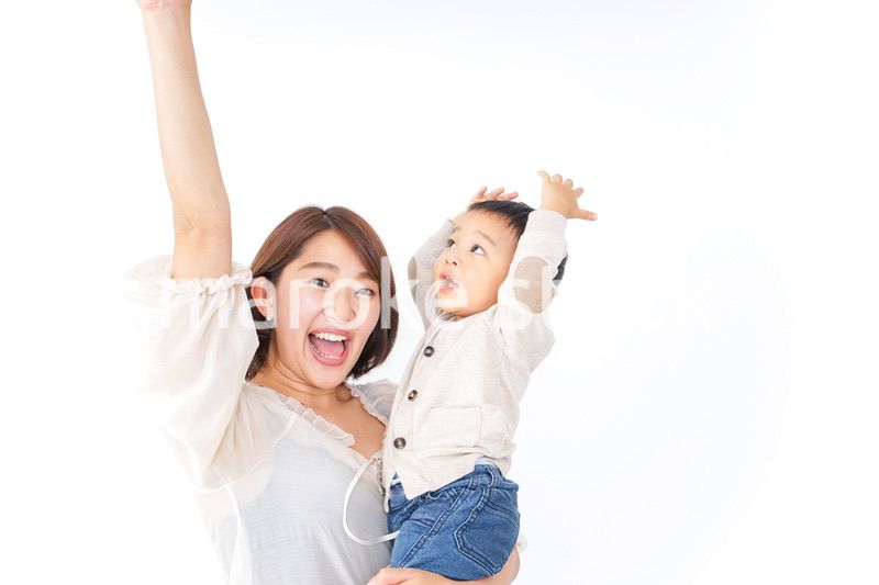 男の子とお母さん