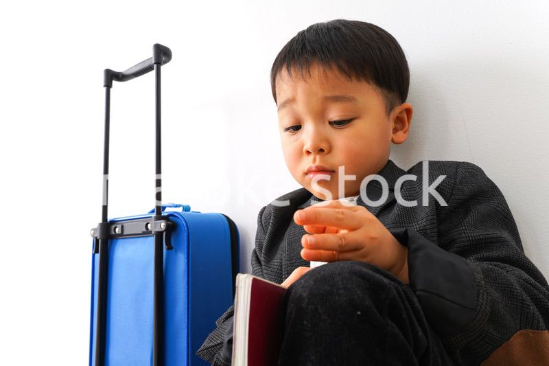 出張に行くビジネスマン