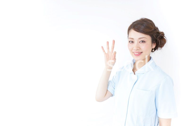 okサインをする看護師