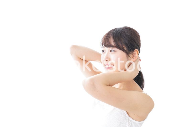 お風呂上がりの女性