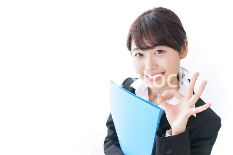OKを示すビジネスウーマン
