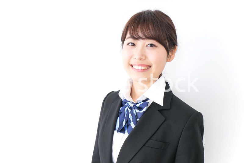 制服姿の高校生