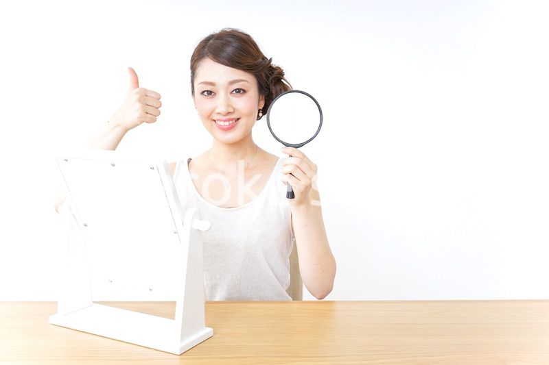 スキンケア・虫眼鏡