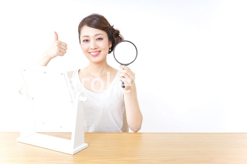 スキンケア・虫眼鏡