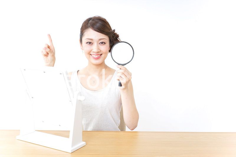 スキンケア・虫眼鏡