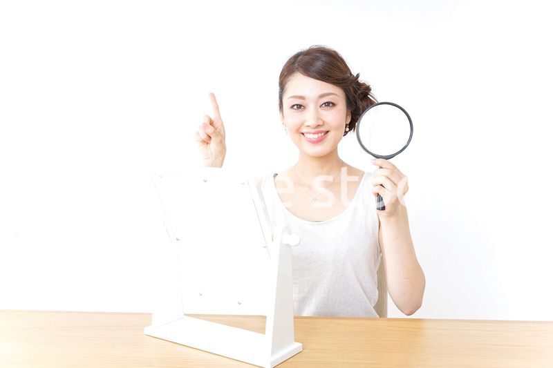 スキンケア・虫眼鏡