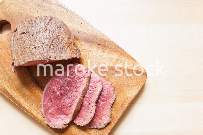 手作りのローストビーフ