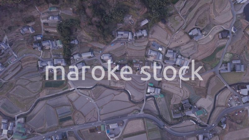日本の田園風景ドローン撮影・淡路島
