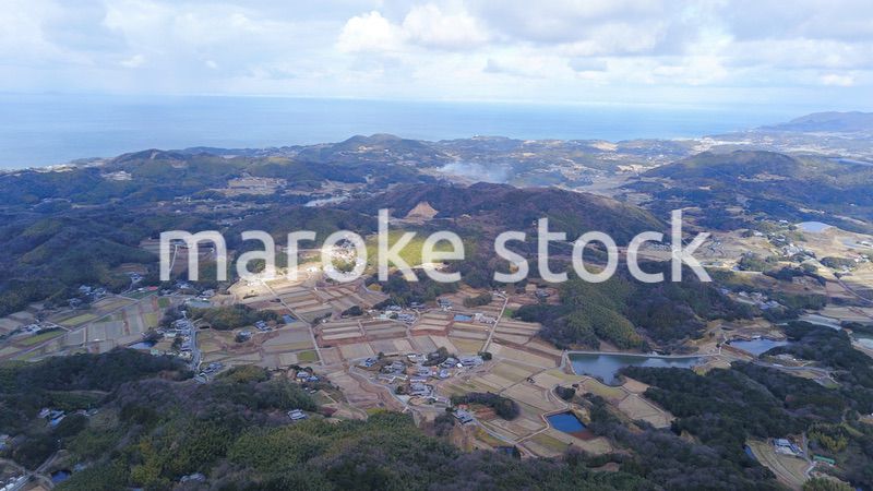 日本の田舎風景・ドローン撮影