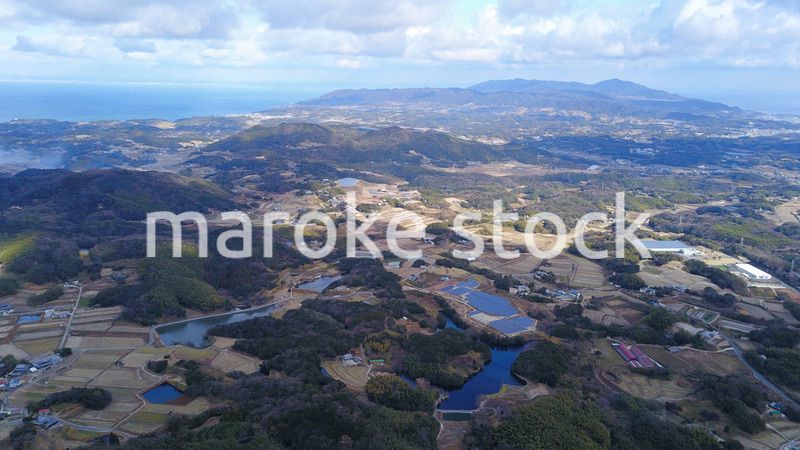 日本の田舎風景・ドローン撮影