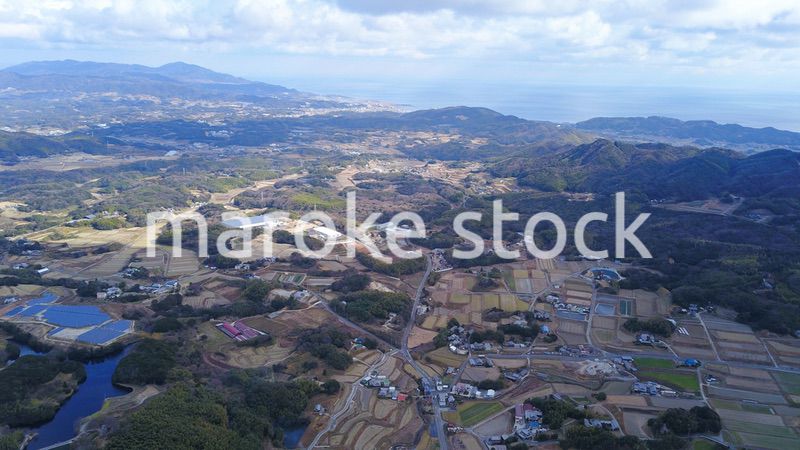 日本の田舎風景・ドローン撮影