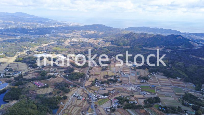 日本の田舎風景・ドローン撮影