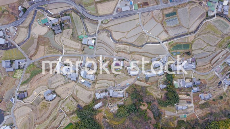 日本の田舎風景・ドローン撮影