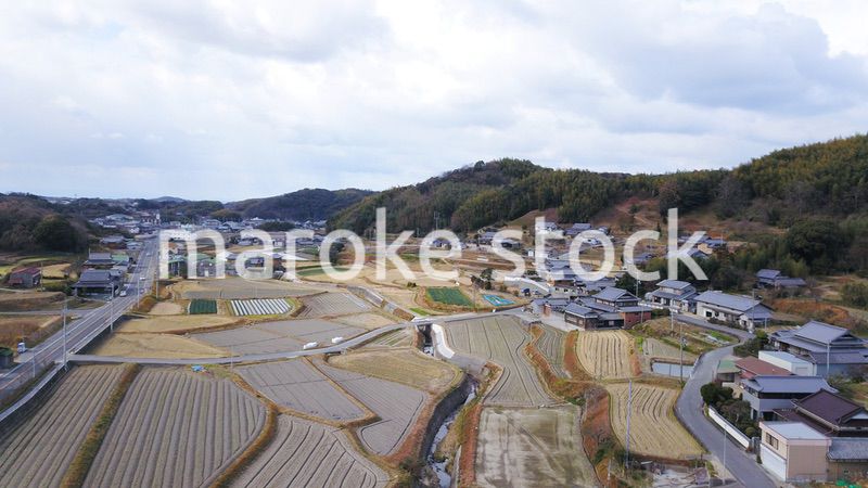 日本の田舎風景・ドローン撮影