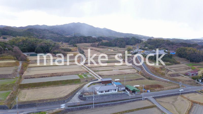 日本の田舎風景・ドローン撮影