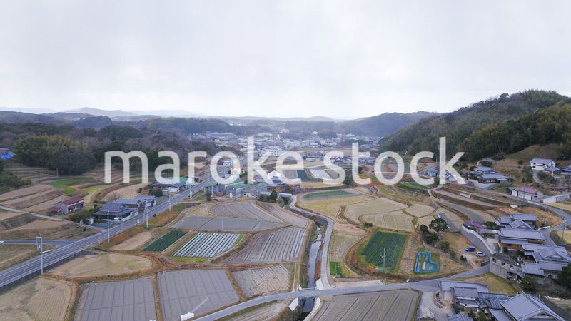 日本の田舎風景・ドローン撮影