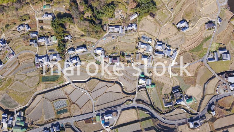 日本の田舎風景・ドローン撮影