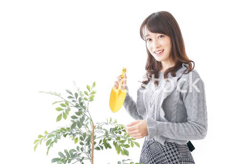 ガーデニングをする女性