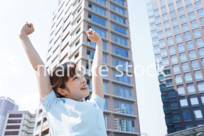 リフレッシュする看護師