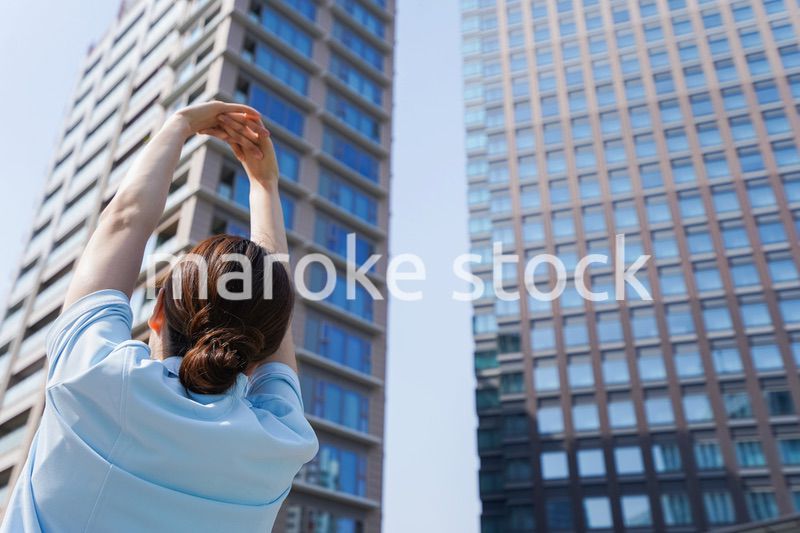 リフレッシュする看護師