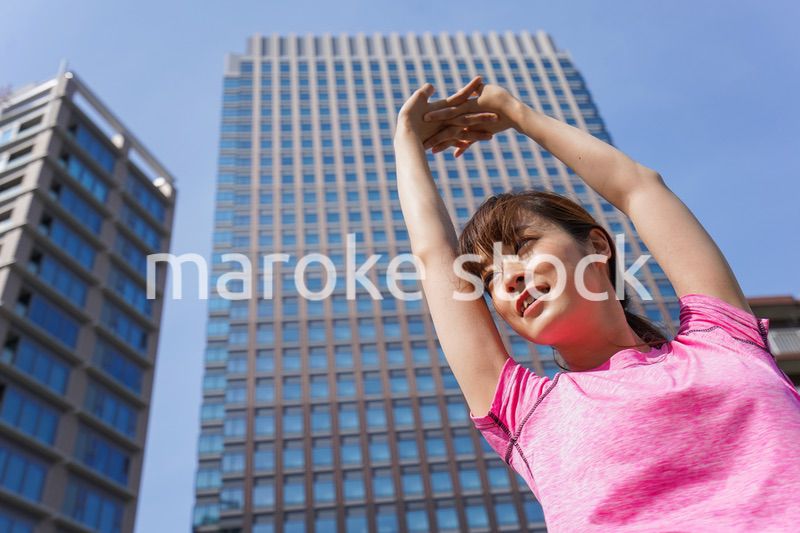 Young woman exercise