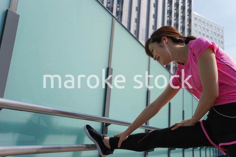 Young woman exercise