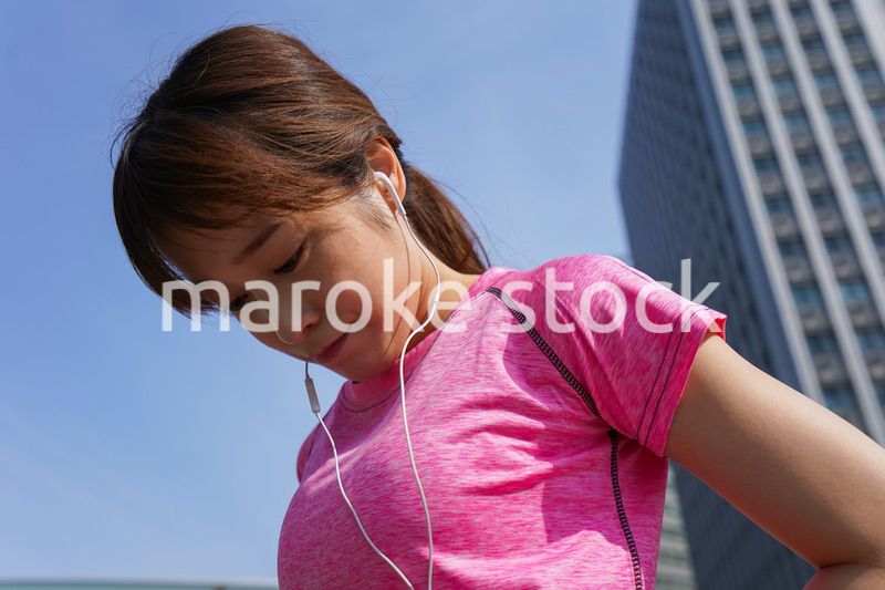 Young woman exercise