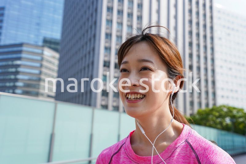 Young woman exercise