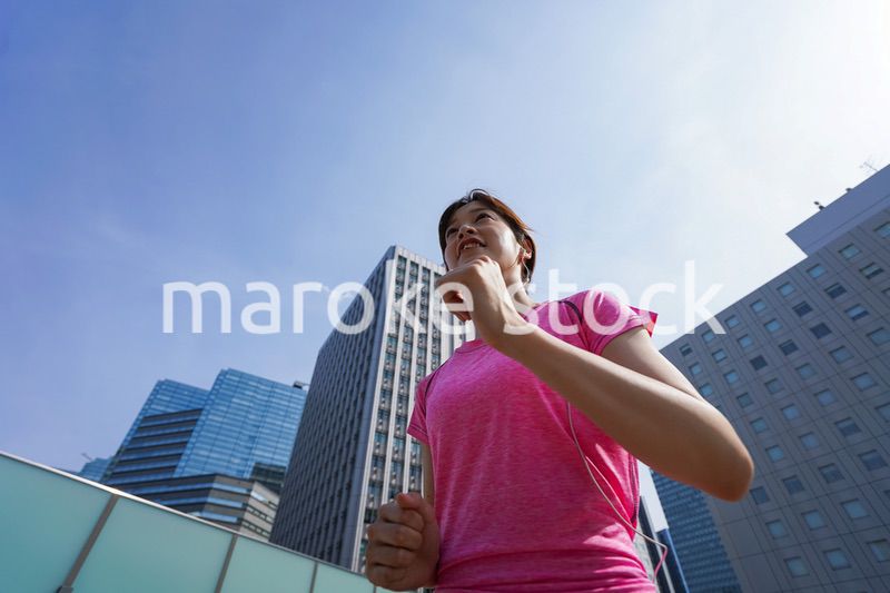 Young woman exercise