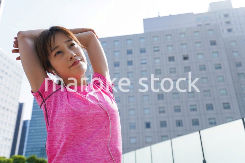 Young woman exercise