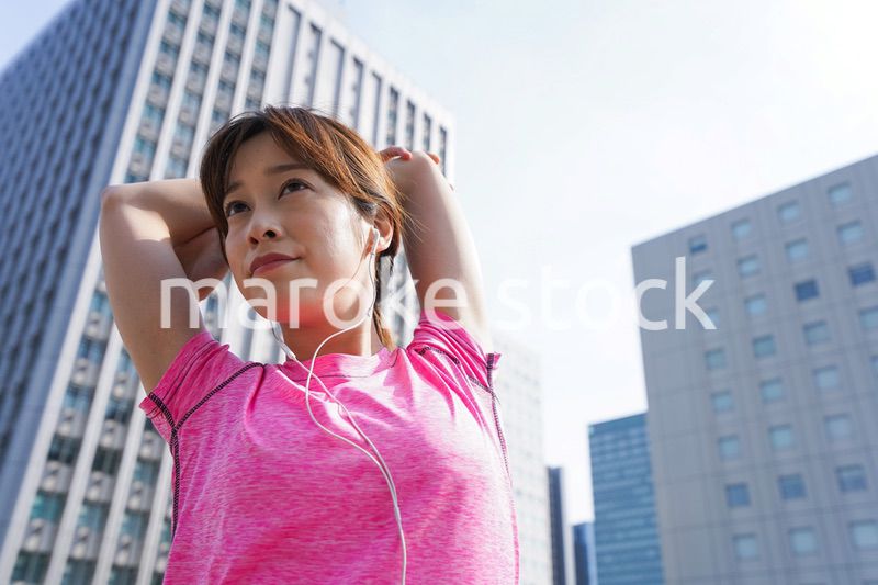 Young woman exercise