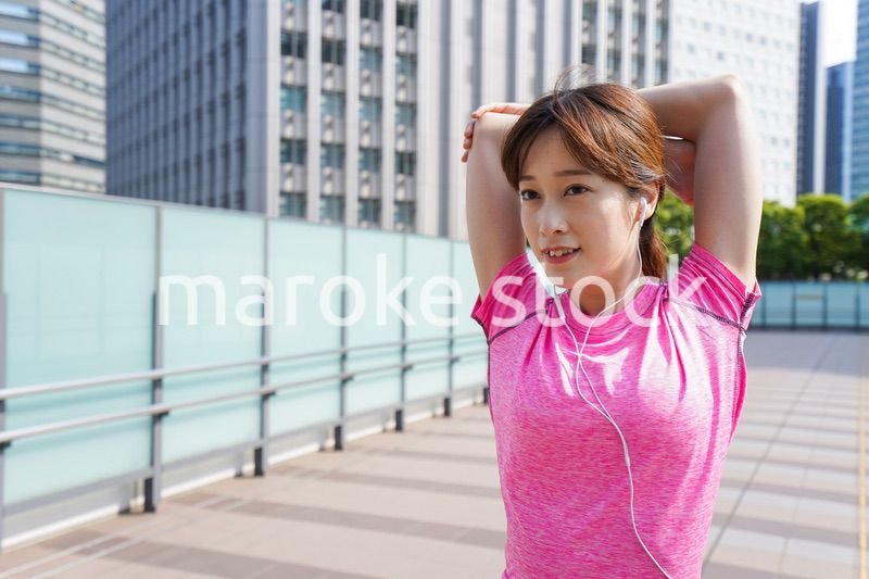 Young woman exercise