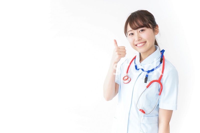 OKサインをするナース