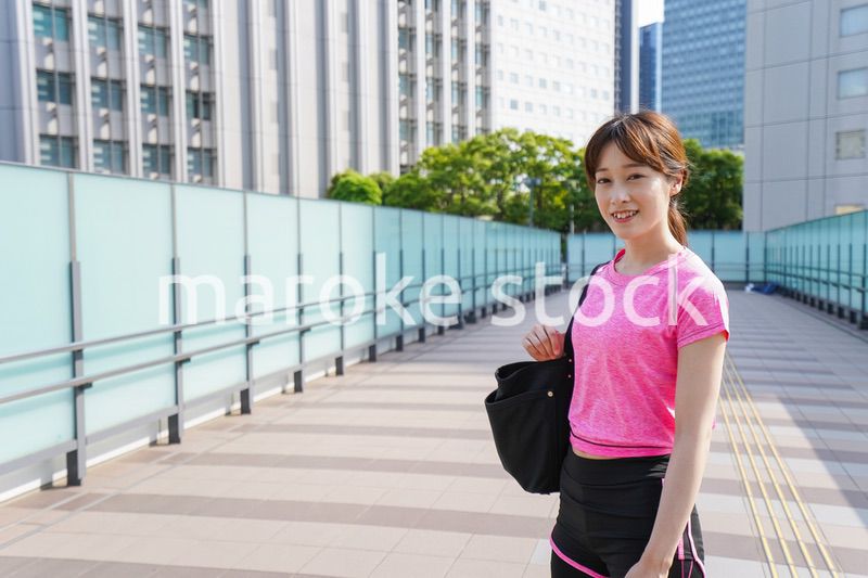 Young woman exercise