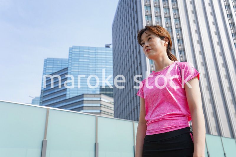 Young woman exercise