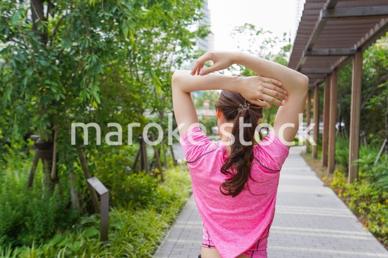 Young woman exercise