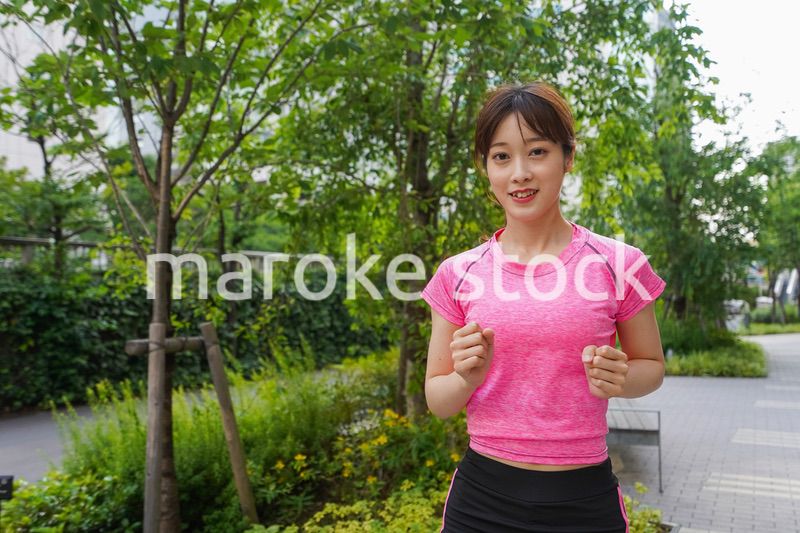 Young woman exercise